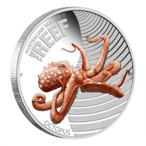 Octopus 2012 Australian Sea Life II The Reef Silver Proof Coin