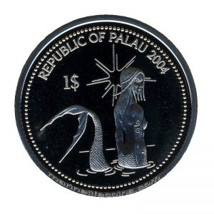 2004 Clownfisch Mermaid Marine Life Protection Republic of Palau 1 Dollar Coin 1$